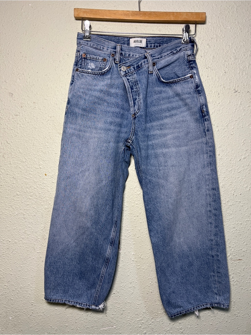 AGOLDE High-Rise Wide Leg Jeans Blue